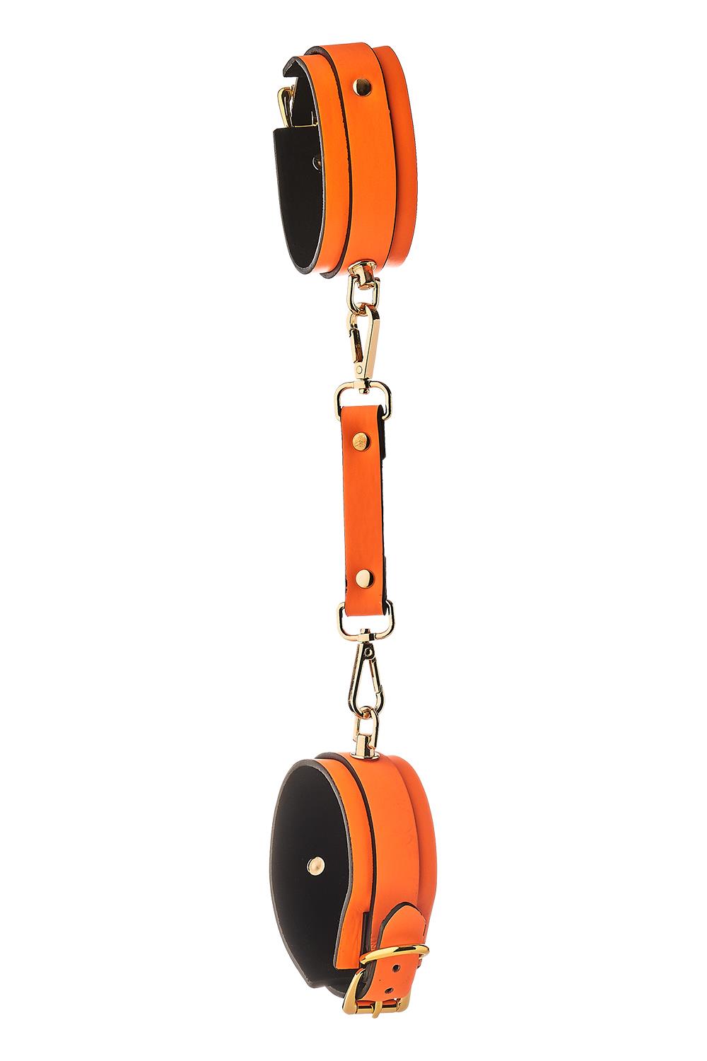 Bondage Ankel Manchetter i orange selvlysende design fra Radiant