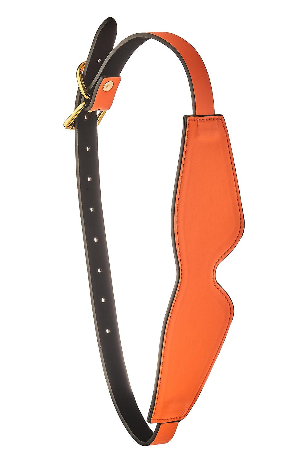 Bondage Maske i Orange med Selvlysende Effekt fra Radiant