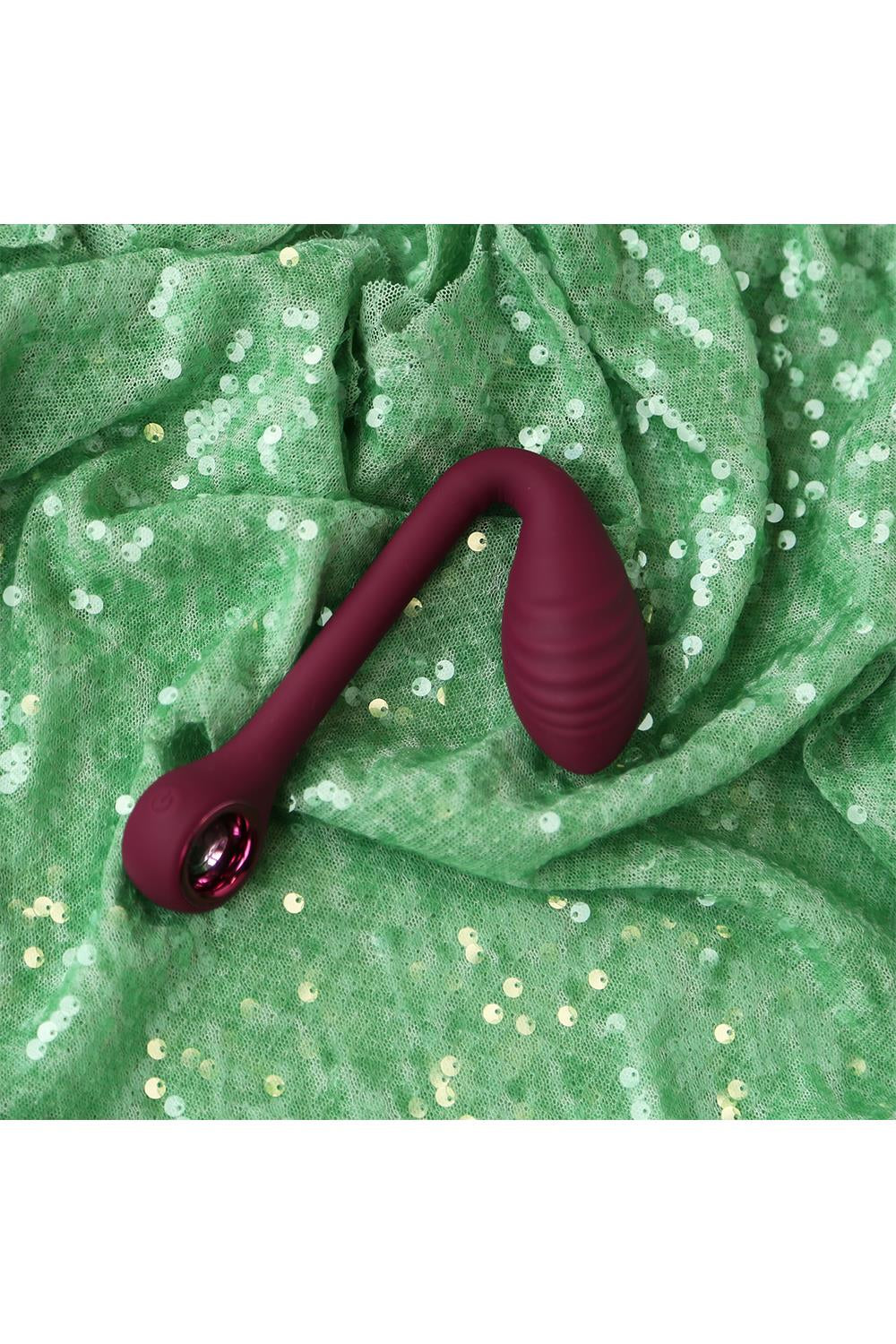 Bøjelig Intim Vibrator fra Glam i flot dyb rød farve