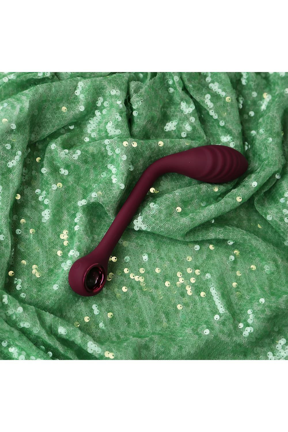 Vibrator til klitoris fra Glam i smuk dyb rød farve