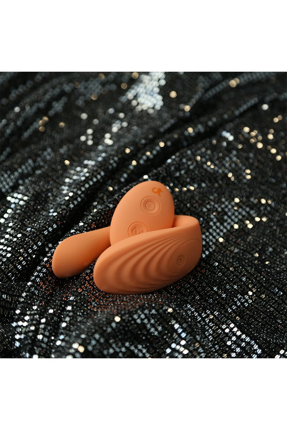 Orange Par Vibrator med Fjernbetjening fra GLAM