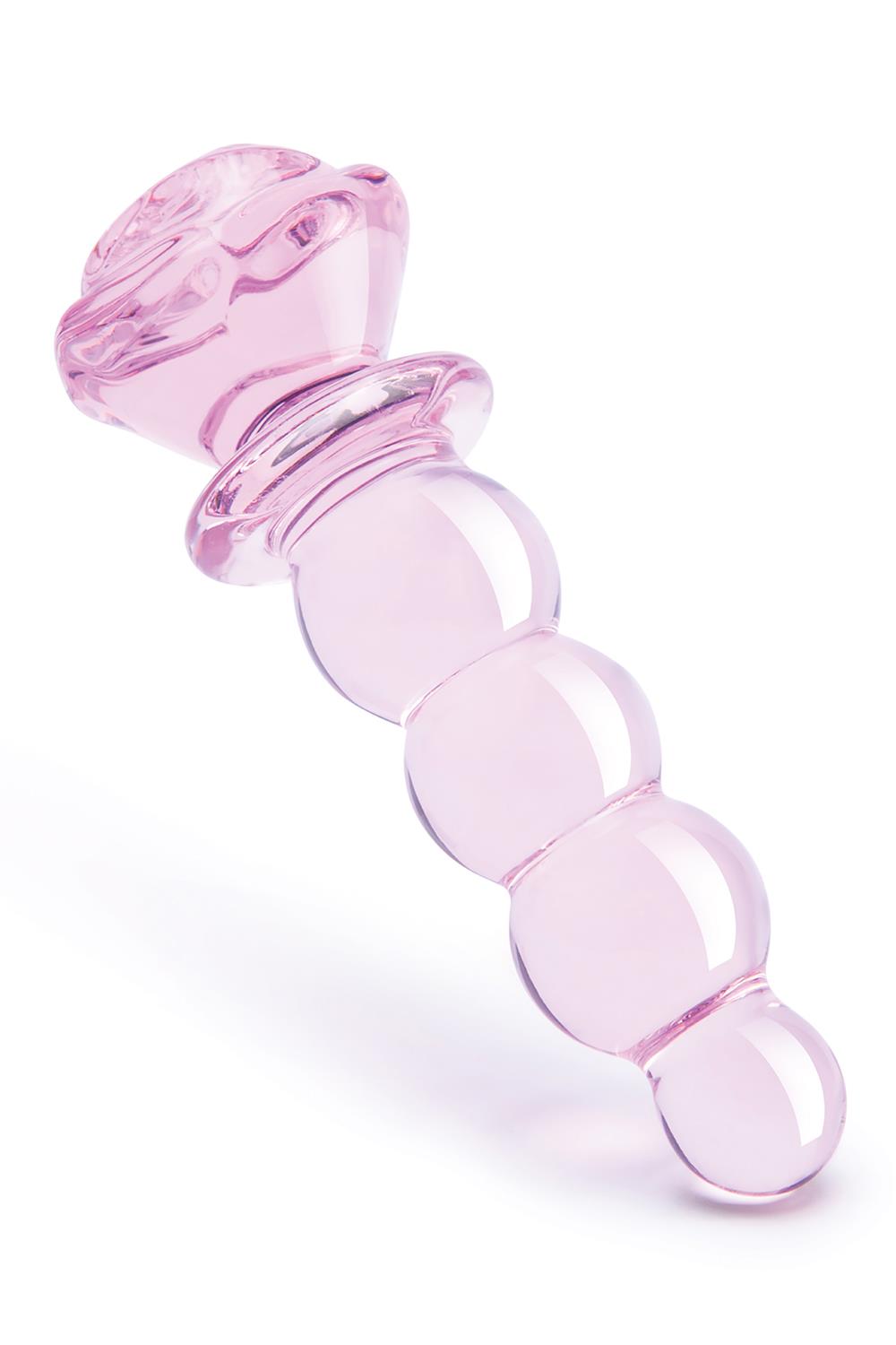 GLAZE GLASS ROSEBUD - BUTTPLUG
