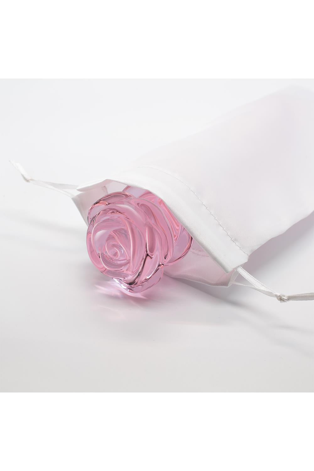 GLAZE GLASS ROSEBUD - BUTTPLUG