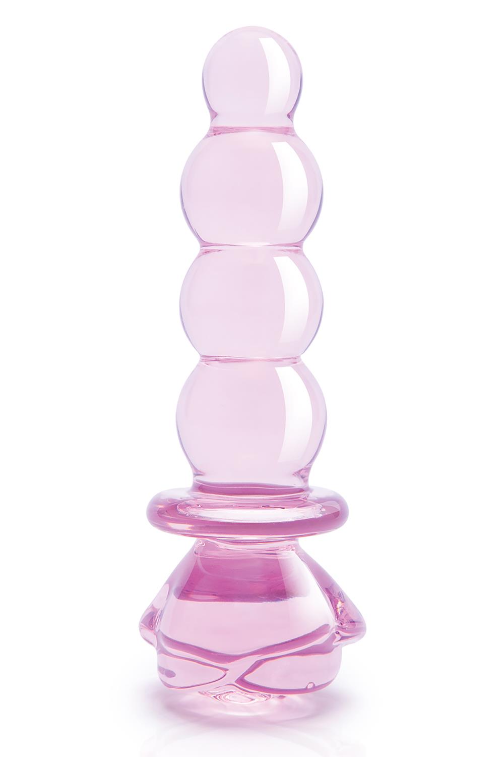 GLAZE GLASS ROSEBUD - BUTTPLUG