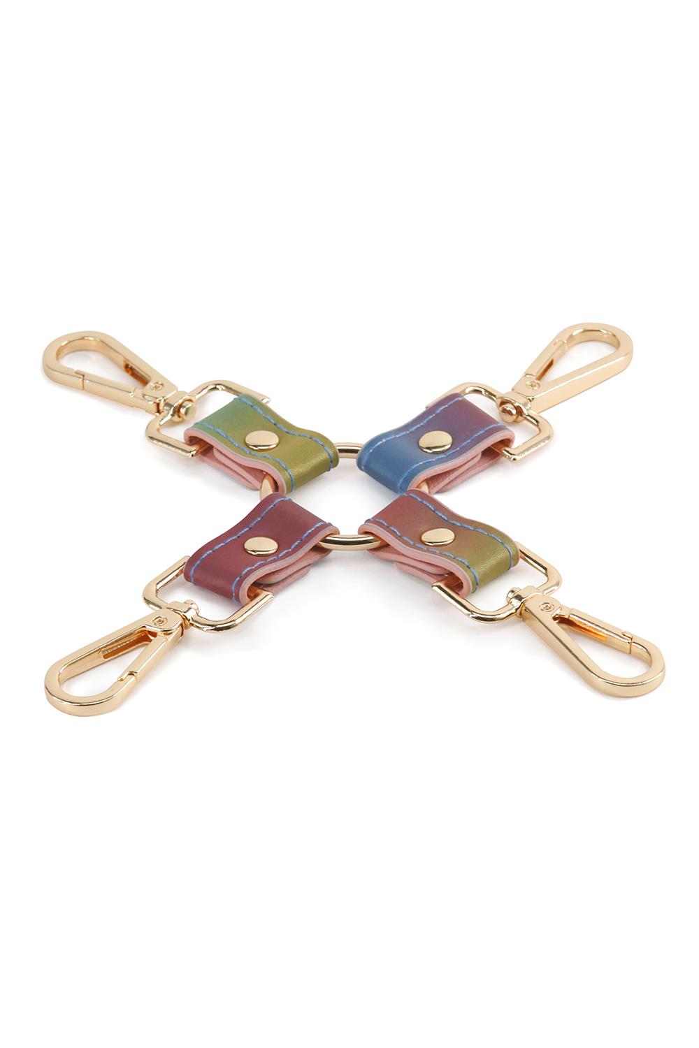 Bondage Hog Tie fra NS Novelties i flot farverigt regnbue design