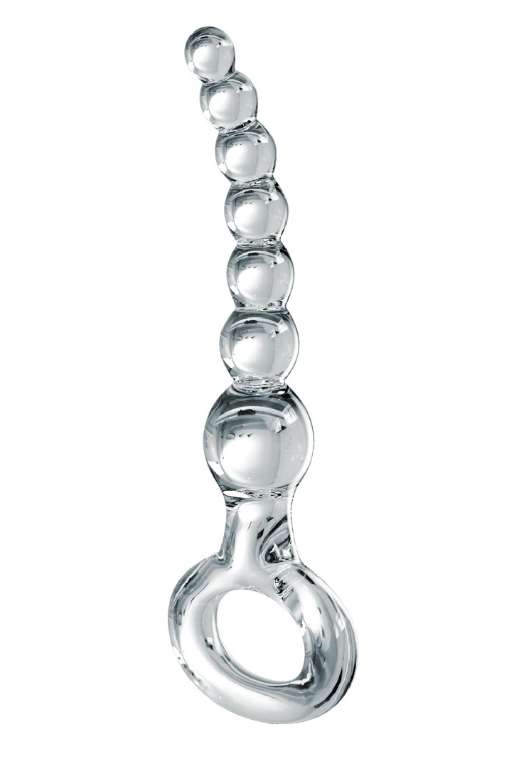 Icicles Glas Butt Plug i gennemsigtig glasdesign