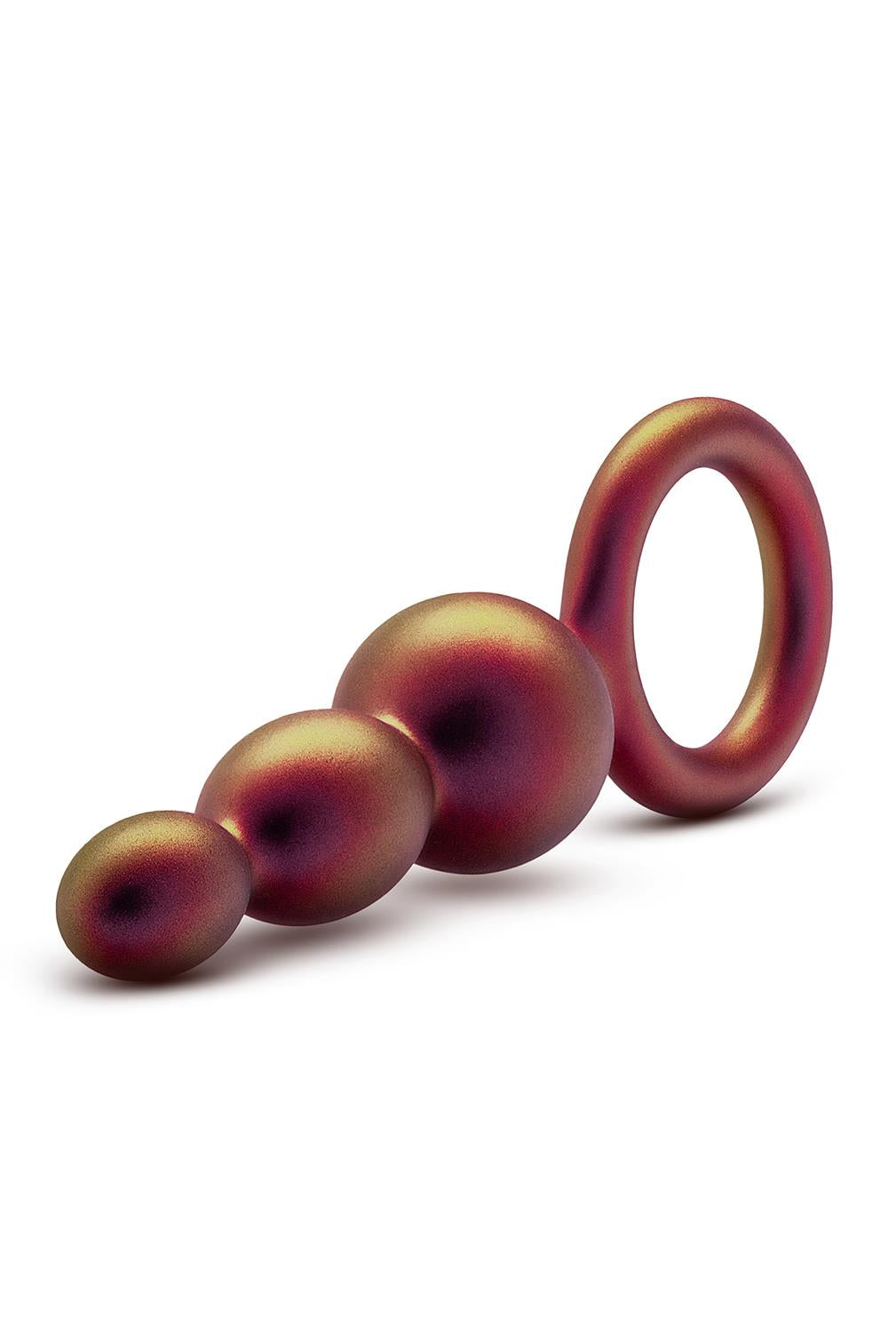 Matrix Beaded Loop Butt Plug i smukt kobber farve med utræksring