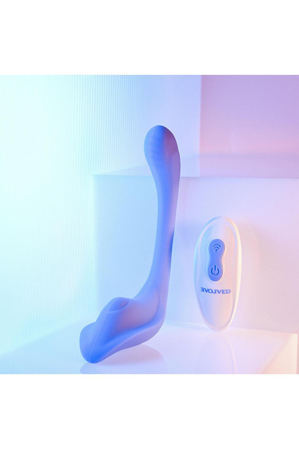 Dobbelt Vibrator til stimulering, med fjernbetjening