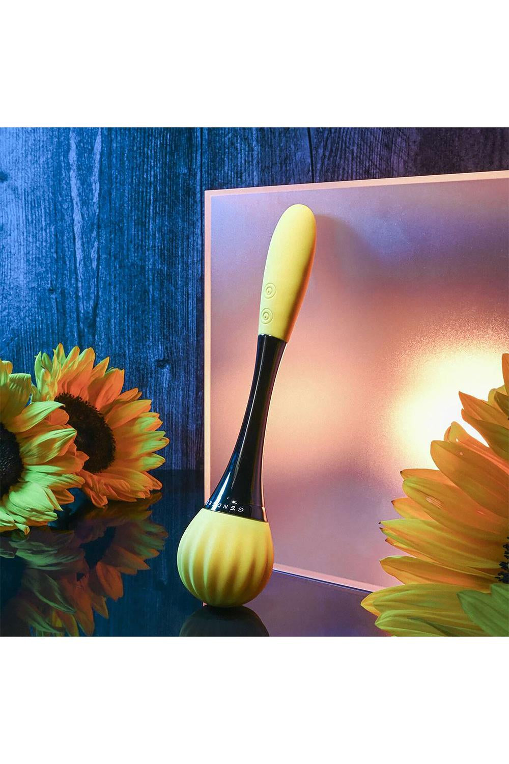 Sunflower Vibrator fra Gender X i gult design med dobbeltfunktion