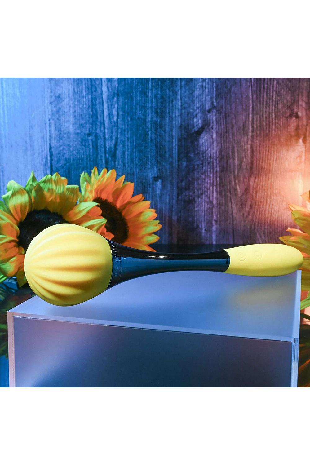 Sunflower Vibrator med dobbeltfunktion fra Gender X