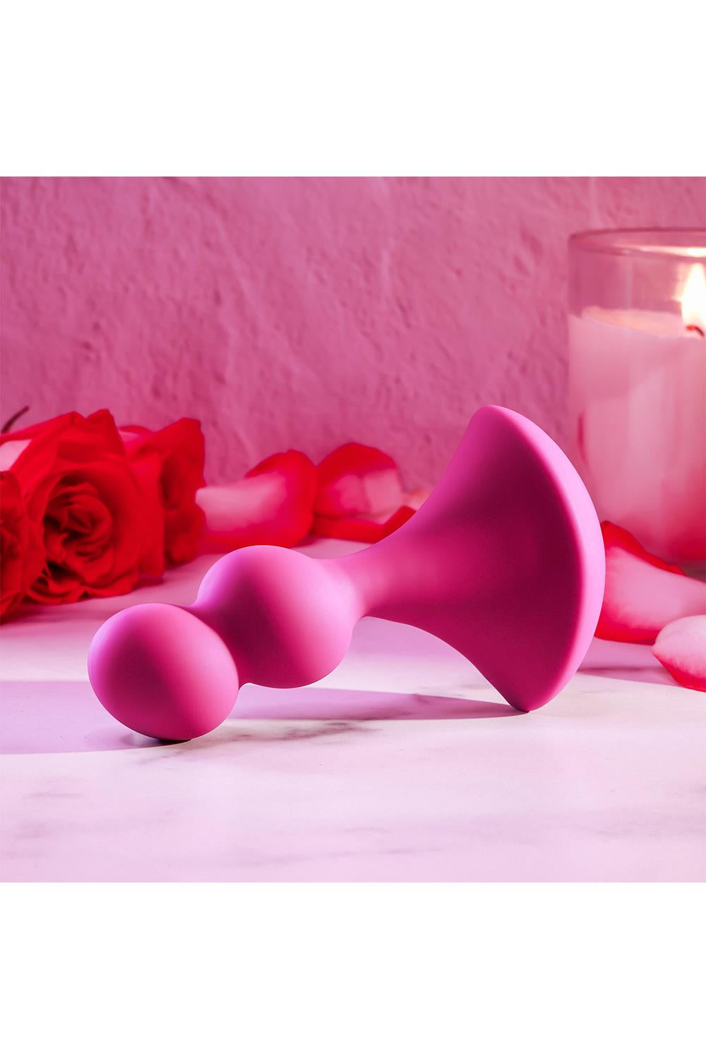 Analkugle Vibrator i lilla til anal stimulering