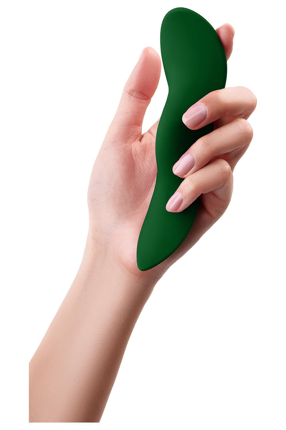 Trusse Vibratoren er i et flot grønt minimalistisk design