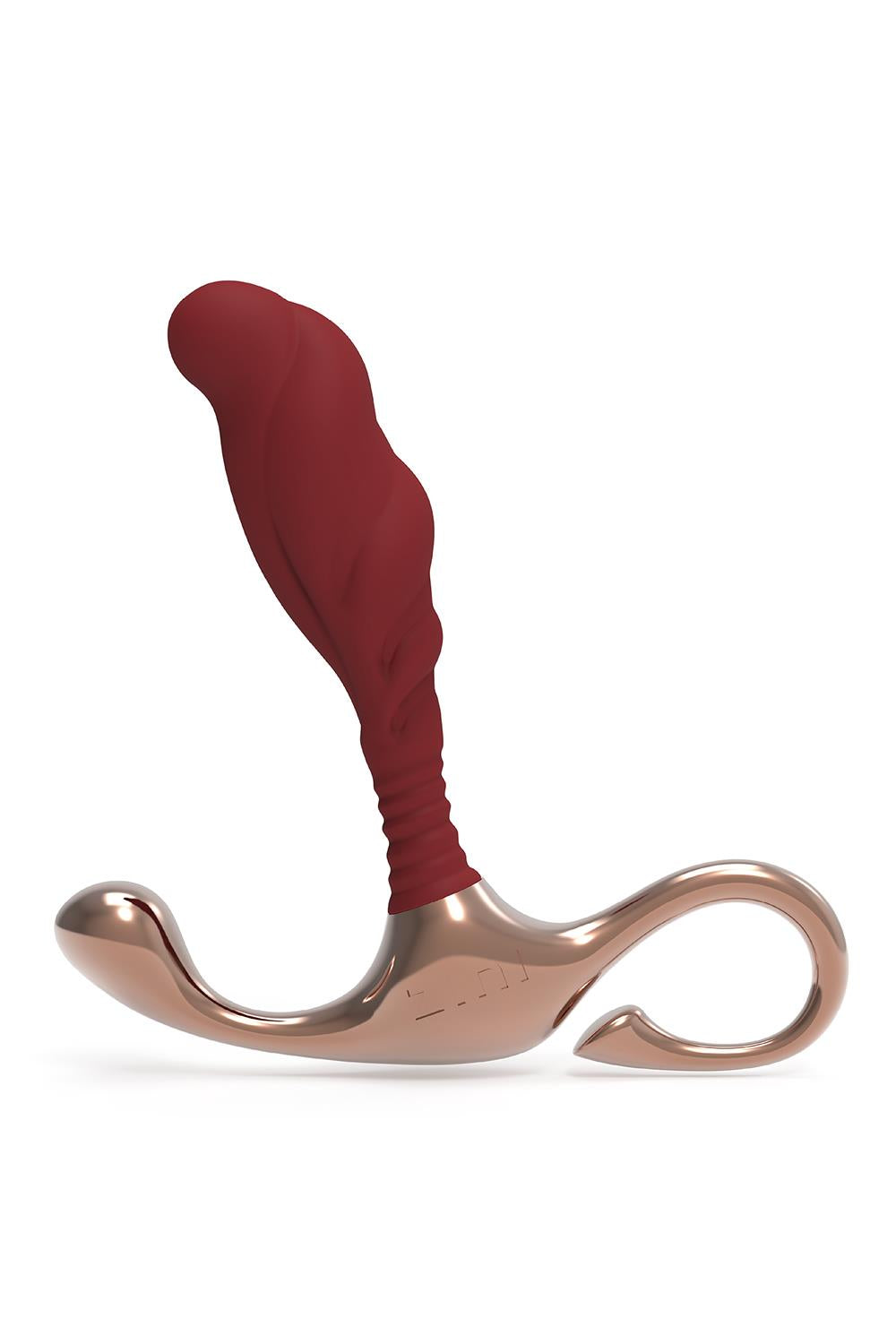 Zini Janus Butt Plug i metal og rødt eksklusivt design til prostata stimulering