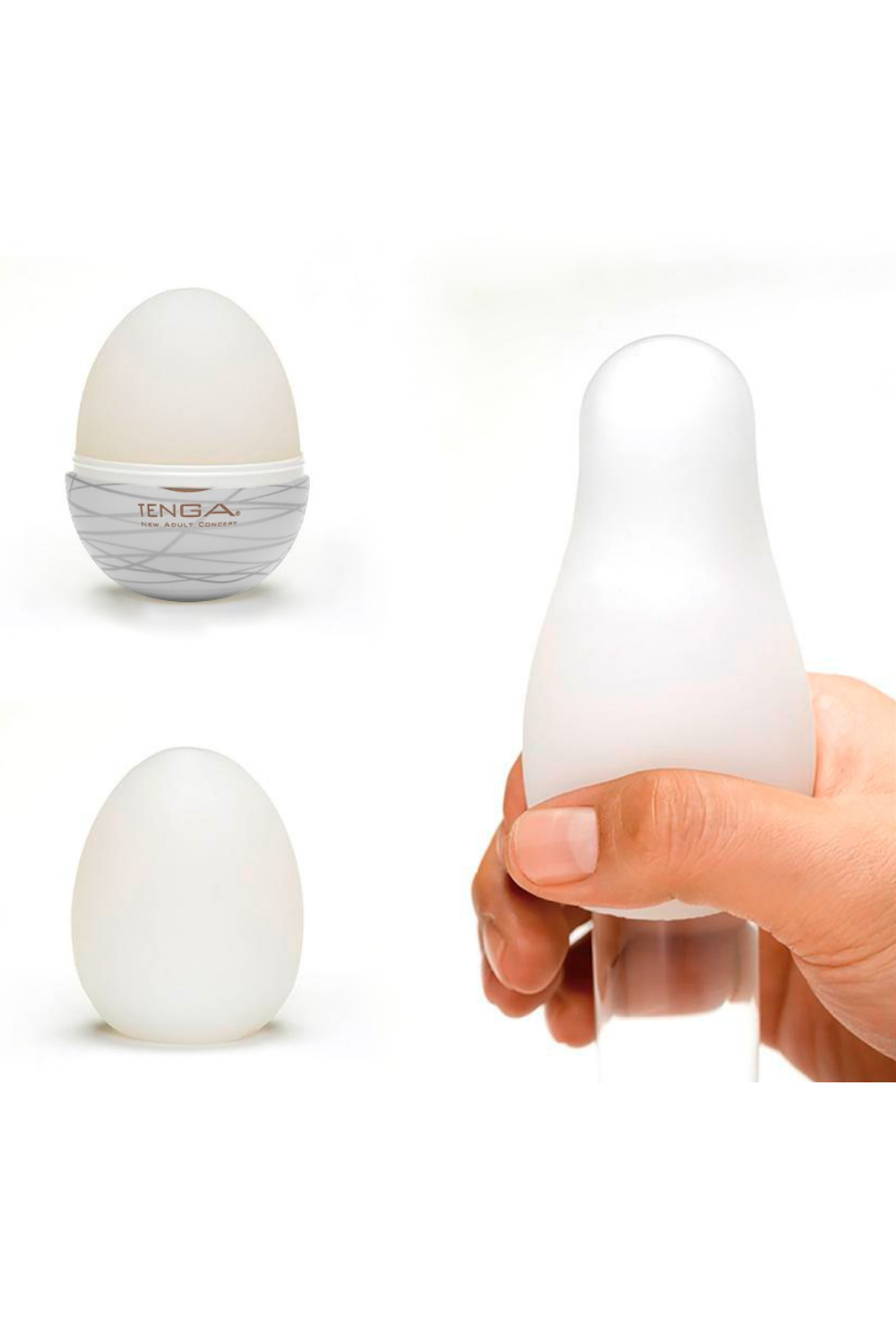 Masturbator Sleeve fra Tenga - Silky II Egg