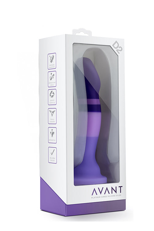 Dildo med Sugekop i flot lilla farve fra Avant til stimulering af G-punkt og P-punkt