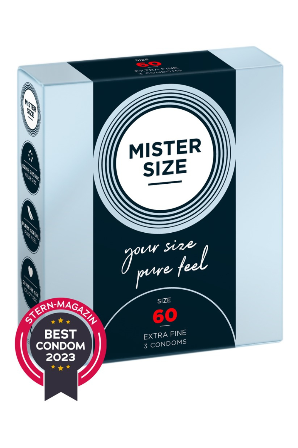 Kondomer i størrelse 60 fra Mister Size - Prisvindende Prævention