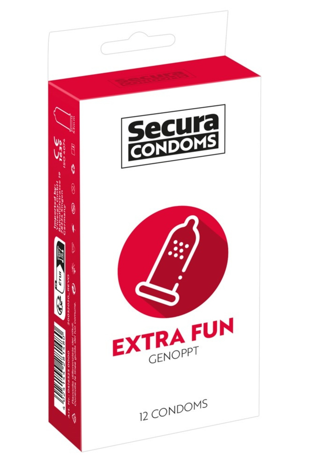 Secura Kondomer med nubret design. Kvalitets prævention.