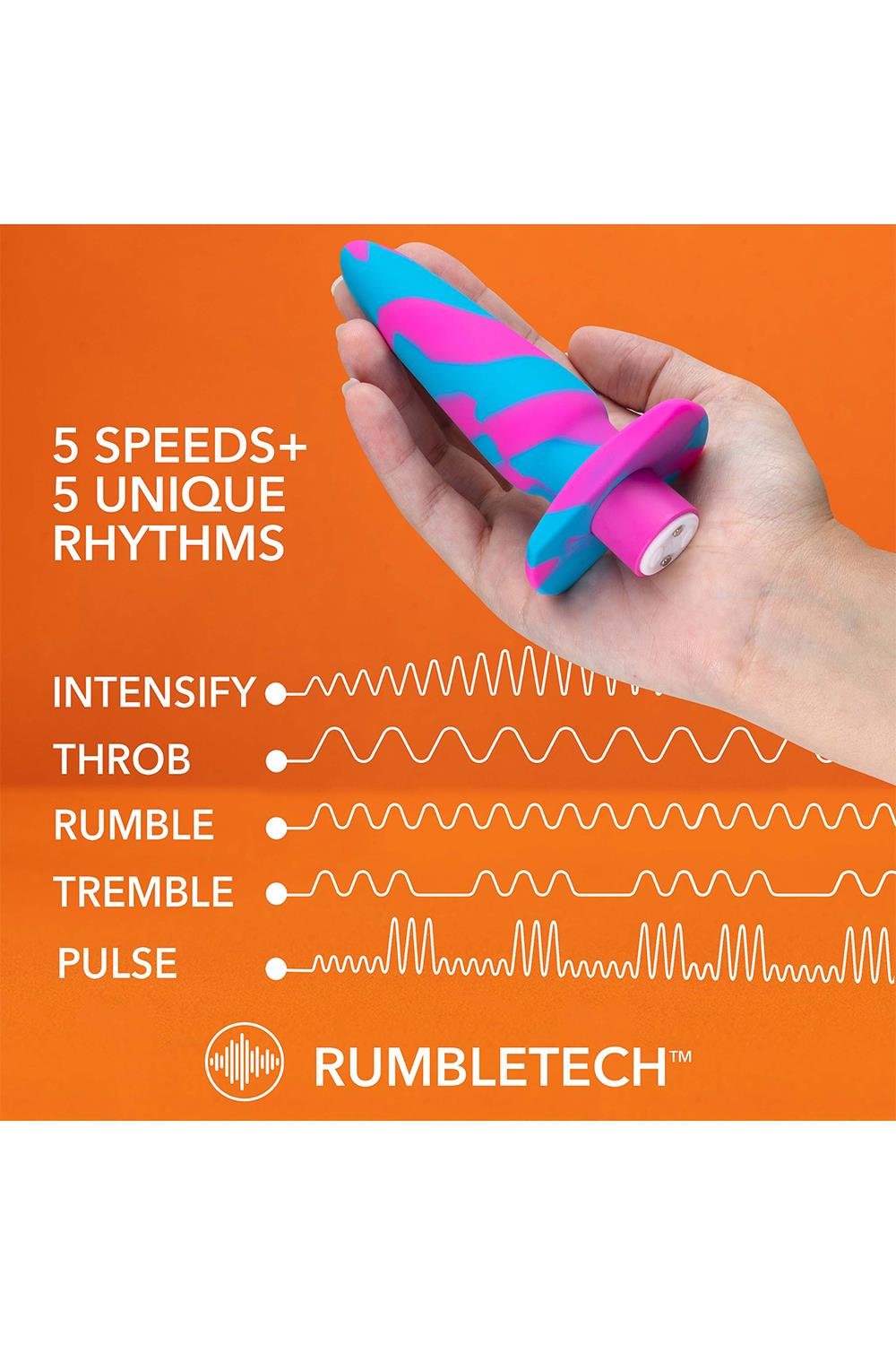 Avant Vibrotize Specifikationer Rumbletech Buttplug Vibration
