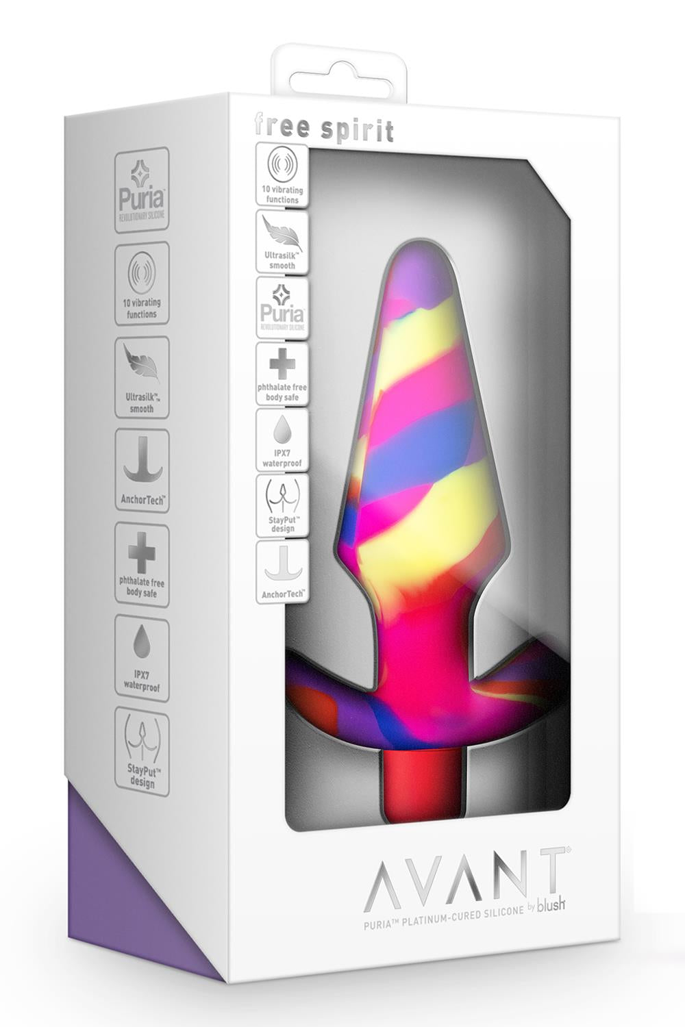 Avant Buttplug med Vibration i flot hvid stilren emballage