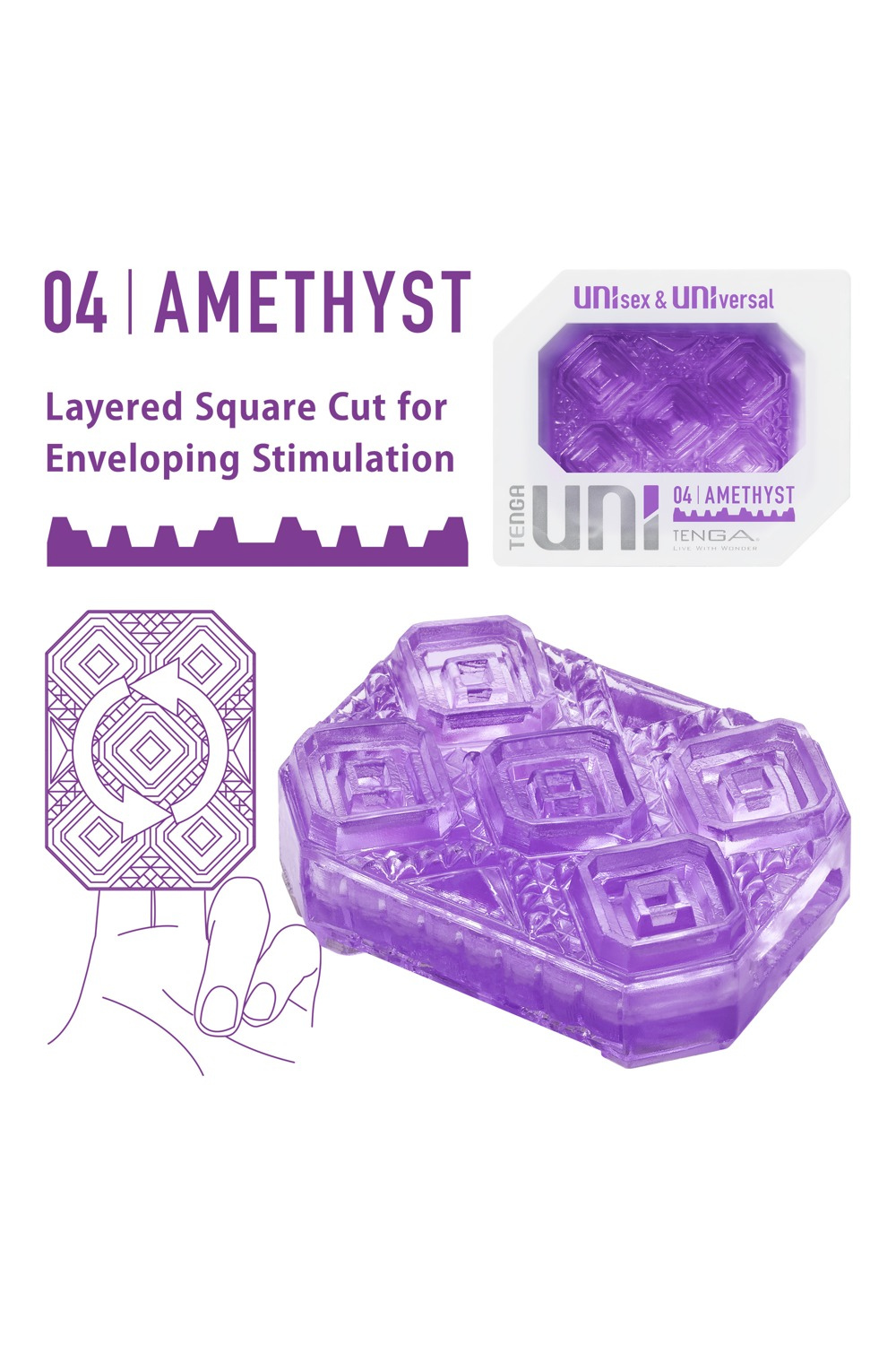 Tenga Amethyst Unisex Masturbator How to Use