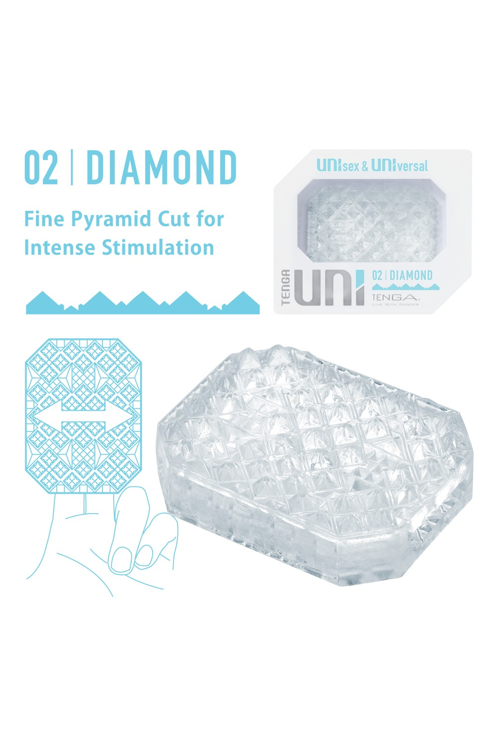 TENGA UNI DIAMOND - UNISEX SLEEVE