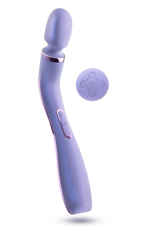 Wand Vibrator med Fjernbetjening i Smuk Iriserende Lilla Farve og Den Bedste Kvalitet